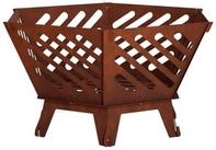vidaXL Feuerstelle Feuerstelle Rostoptik 60 x 53 x 30 cm Wetterfeststahl, (1-St)