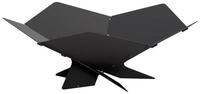 vidaXL Feuerstelle Feuerstelle Schwarz 53 x 53 x 18,5 cm Stahl, (1-St)