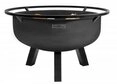 Natur24 Feuerschale Porto Feuerschale XXL 80 x 57 x 80 cm Naturstahl Schwarz