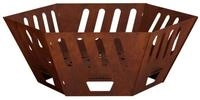vidaXL Feuerstelle Feuerstelle Rostoptik 60 x 60 x 23 cm Wetterfeststahl, (1-St)