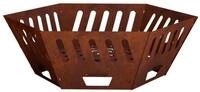 vidaXL Feuerstelle Feuerstelle Rostoptik 80 x 80 x 28 cm Wetterfeststahl, (1-St)