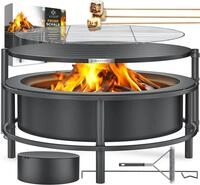 KESSER Feuerschale &Oslash;65cm Feuerstelle aus kaltveredeltem Stahl mit 0,6mm...