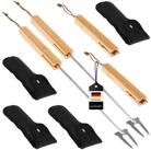 bremermann Grillzange Teleskop-Grillgabel 4er Set // inkl. Tasche // Edelstahl &
