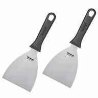 WESTMARK Sp&auml;tzlepresse 2 Profi-Schaber/Grill-Spachtel, Gerade, Starr,...