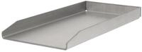 BBQ-Toro Grillplatte Edelstahl, 26 x 43,4 cm, Plancha f&uuml;r Holzkohle und Gasgrill