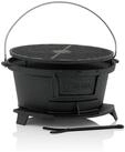 BBQ-Toro Grilltopf Gusseisen Grilltopf mit Grillrost, 43 x 42 x 21,5 cm, Hibachi