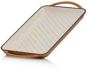 Mahlzeit Grillplatte Gusseisen, 39,5 x 22 x 3,5 cm, Sunny Orange, Emailliert,...