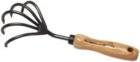 Krumpholz Grubber, Handgrubber 5 Zinken mit Eschengriff