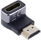 Inline HDMI Adapter, HDMI A Stecker / Buchse, 90&deg; unten, 8K UHD HDMI-Adapter