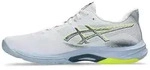 Asics NETBURNER BALLISTIC FF 4 WHITE/RAW INDIGO Handballschuh 43,5 EU