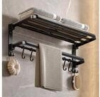 LuxusKollektion Handtuchstange Handtuchhalter ohne Bohren klappbar doppelt 60cm...