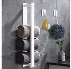 LuxusKollektion Handtuchstange Handtuchhalter ohne Bohren Silber Edelstahl Wand...