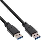 Inline InLine&reg; USB 3.2 Gen.1 Kabel, A an A, schwarz, 0,3m USB-Kabel