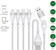 4smarts USB-C/A Multi-Ladekabel 4in2 1,2m Lightningkabel