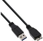 Inline InLine&reg; USB 3.2 Gen.1 Kabel, A an Micro B, schwarz, 1m USB-Kabel