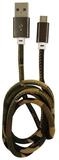 LC-Power LC-C-USB-MICRO-1M-5 USB A zu Micro-USB Kabel, Camouflage gr&uuml;n, 1m...