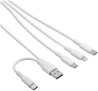 Akyga Akyga USB-Kabel USB-C&reg; Stecker, USB-A Stecker, Apple Lightning Steck