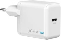 XLAYER 219054 Powercharger 20W USB-C Ladeger&auml;t wei&szlig; Handy-Netzteile