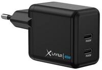 XLAYER Ladeger&auml;t Universal 45W Powercharger USB Typ C & USB Typ C Netzteil