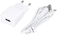 MaXlife Maxlife MXTC-01 Ladeger&auml;t 1x USB 2,1A wei&szlig; + microUSB-Kabel
