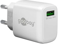 Goobay Goobay USB-Schnellladeger&auml;t QC 3.0 (18 W) wei&szlig; - 1x USB-A-Anschluss