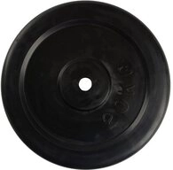 VirtuFit Hantelscheibe VirtuFit Gummischeibe 20 kg - 30 mm Hantelscheibe Schwarz