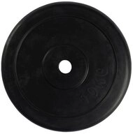 VirtuFit Hantelscheibe VirtuFit Gummi-Hantelscheibe 10 kg Schwarz 30 mm