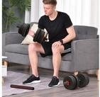 HOMCOM Hantel-Set 20&nbsp;kg, (verstellbare Langhantel, 2 in 1 Kurzhanteln Set),...