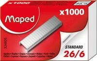 MAPED Heftklammer Heftklammern Standard 26/6 galvanisierter Stahl VE=1000 St&uuml;ck