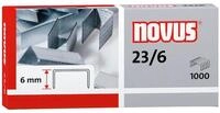 NOVUS Heftklammer 23/6, 1.000 St&uuml;ck/Pack, Heftleistung 20 Blatt