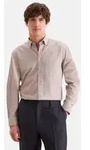 seidensticker Flanellhemd Schwarze Rose Regular 1/1 Button-Down-Kragen Karo