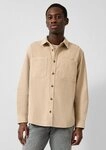 QS Langarmhemd Hemd Relaxed Fit Cordhemd