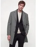 Jack & Jones Kurzmantel JJEJAMES COAT SN Kunstfaser, mit Reverskragen grau L (52)