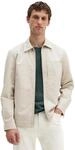Hemdjacke MARC O'POLO, Herren, Gr. S, beige (grau kit), Twill, Obermaterial: 80%