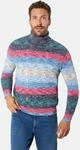 Rundhalspullover BABISTA "Pullover MELIANO", Herren, Gr. M, blau (blau gestreift),