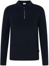 Polokragenpullover JOOP JEANS "Chilesco", Herren, Gr. XL, blau (dunkelblau), Strick,