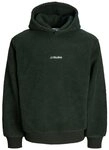 Jack & Jones Kapuzensweatshirt JJSOHO TEDDY SWEAT HOOD SN Kunstfaser, relaxed fit