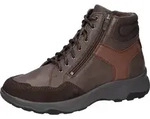Waldl&auml;ufer H-Max Stiefelette Boots mit Schn&uuml;rung und Rei&szlig;verschluss, H-Weite braun