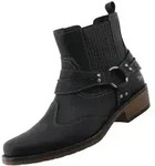 Mustang Shoes 36M0031001-black Stiefelette Western/Biker-Boot mit markantem