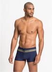 bonprix Badehose mit Bindeband am Bund, bequeme Passform, mit Kontraststreifen...