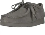 Clarks Wallabee Lite Mokassin mit leichter Laufsohle grau 40 EU