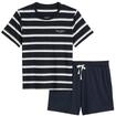Schlafanzug MARC O'POLO "Pyjama Pyjama Set short", Herren, Gr. XXL, blau