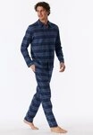 Schiesser Pyjama Selected Premium Warming (2 tlg) mit klassichem Kragen und