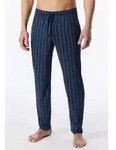 Schiesser Pyjamahose Mix + Relax gestreift, seitliche Taschen, Bindekordel blau...