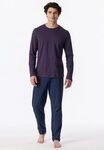 Schiesser Schlafanzug Casual Essentials (2 tlg., 2tlg) mit unifarbenem...