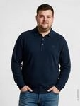 Langarm-Poloshirt LERROS "Langarm Polo aus Baumwollstrick in gro&szlig;en Gr&ouml;&szlig;en",