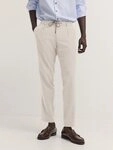 bugatti Bundfaltenhose Superior touch mit Stretch und easy-care Funktion
