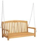 vidaXL Gartenbank 114 x 61 x 61,5 cm Schaukelbank Natur 114x61x61,5 cm...