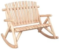 vidaXL Sofaelement Garten-Schaukelbank 2-Sitzer 123x96x102 cm Massivholz Fichte...