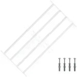 vidaXL Fenster Sicherheitsgitter f&uuml;r Fenster mit 4 Querstangen 63-114 cm, (1...